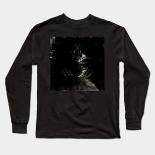 Digital collage and special processing. View from night dreams. Tunnels. Gray. Long Sleeve T-Shirt